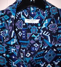 Vestido EQUIPMENT Mujer Azul Floral Cinturón Abotonado, Talla Pequeña segunda mano  Embacar hacia Mexico