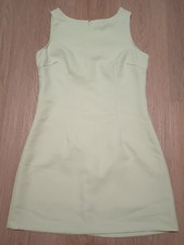 Mini vestido sem mangas vintage anos 60 MOD verde ervilha pastel bainha P M comprar usado  Enviando para Brazil