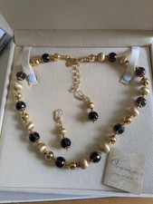 Conjunto correspondente de colar e brincos coleção Veronese folheados a prata esterlina 18k comprar usado  Enviando para Brazil