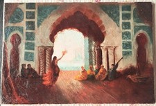 Tableau ancien orientaliste d'occasion  Châteaumeillant