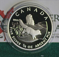 2004 CANADÁ US$ 3 raposa ártica 1/4 oz. 99,99% acabamento à prova de prata - apenas moeda comprar usado  Enviando para Brazil