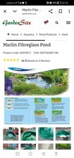 Marlin fibreglass pond for sale  CLACTON-ON-SEA