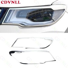 Molduras de farol prata cromada acabamento luz frontal para Jeep Compass 2017-2021 comprar usado  Enviando para Brazil