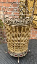 Umbrella stand wicker for sale  PRESTON