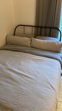 Grey metal bed for sale  TAUNTON