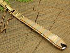 Vintage JB Champion NOS Pulseira de Relógio com Fecho Borboleta Anel C 3 Tons Folheado a Ouro comprar usado  Enviando para Brazil