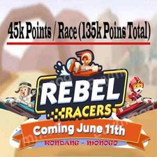 REBEL RACERS - Monopoly_Go Event Race (45k punktów na rundę) Całkowity punkt 135K na sprzedaż  Wysyłka do Poland