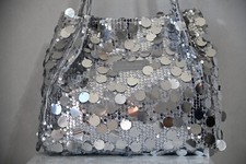 Silver sequinned beach for sale  GLASGOW