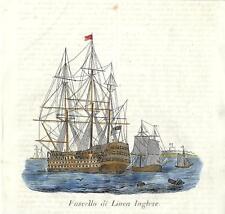 Stampa antica vascello usato  Lecco