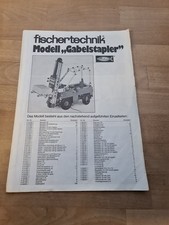 Fischertechnik anleitung gabel gebraucht kaufen Fischertechnik anleitung gabel gebraucht kaufen  Großaitingen