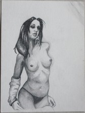 Dessin fusain. contemporain d'occasion  Bédarieux