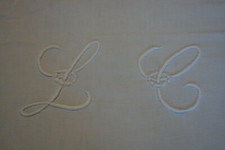 Ancien drap brode d'occasion  Beauvois-en-Cambrésis
