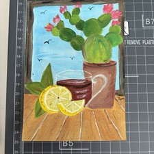 Handgemalt acryl karte gebraucht kaufen  Neumünster
