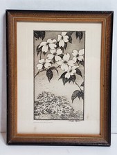 Vintage etching dogwood for sale  Shawnee