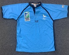 Camisa masculina média vintage 2003 Uruguai Rugby Jersey rara S&F azul celeste Celeste comprar usado  Enviando para Brazil