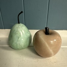 Vintage Hallmark Par de Mármore DECORAÇÃO DE MAÇÃ E PÊRA Chique FARMHOUSE Mesa Taiwan, usado comprar usado  Enviando para Brazil