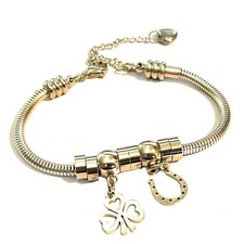 Bracciale portafortuna acciaio usato  Scandicci