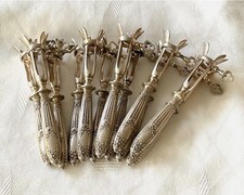 Conjunto de suporte de osso francês antigo de prata esterlina 12/cv comprar usado  Enviando para Brazil