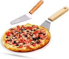 Pizzaschieber, Pizza-Pieheber aus Edelstahl mit Holzgriff zum Backen von hausgem comprar usado  Enviando para Brazil