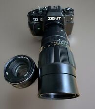 Usado, SOVIET USSR "ZENIT-122" SLR camera, HELIOS-44M-5 lens, f2/58m JUPITER -21 ,4/200 comprar usado  Enviando para Brazil