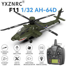 YXZNRC F11 AH-64D Apache RC Hubschrauber 6-Axis 3D 2.4G 6CH Brushless Flybarless comprar usado  Enviando para Brazil