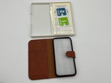 Capa carteira OCASE iPhone 13 couro ecológico flip com porta-cartões RFID 6.1" comprar usado  Enviando para Brazil