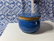 Butterfass keramik blau gebraucht kaufen  Borgentreich