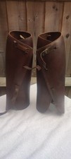 Brown leather gaiters for sale  MILTON KEYNES