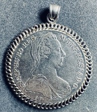 Münzanhänger maria theresia gebraucht kaufen  Heist
