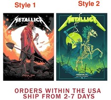 NOVO!!!POSTER POP UP METALICA HOUSTON TEXAS M72 SEASONS TOUR 2025 Reimpressão comprar usado  Enviando para Brazil