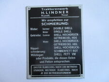 Typenschild lindner traktoren gebraucht kaufen  Deutschland