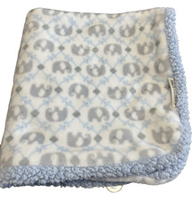 Cobertores e além de elefante azul Minky Sherpa cinza branco diamante argila comprar usado  Enviando para Brazil