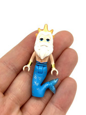 Minifigura Lego King Triton 43207 mini boneca A Pequena Sereia Princesa Disney comprar usado  Enviando para Brazil