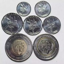 2025 Curaçao e São Martinho conjunto de 7 moedas 1 centavo-5 moedas florim Novo comprar usado  Enviando para Brazil