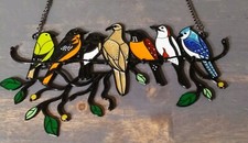 Stained birds hanging for sale  Mansfield