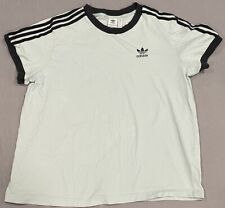 Adidas Originales Mujer Camiseta Top XL Verde 3 Rayas Negro Love-Set Tenis segunda mano  Embacar hacia Argentina