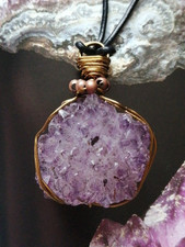 Amethyst cluster pendant for sale  WOLVERHAMPTON