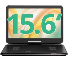 DVD player portátil YOTON 17,5" com tela giratória HD de 15,6" bateria embutida 4-6 comprar usado  Enviando para Brazil