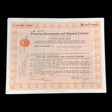 1963 peruvian investment for sale  NANTWICH