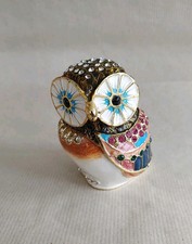 Cloisonne jewel owl for sale  BOURNEMOUTH