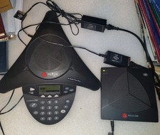 Telefone de conferência sem fio PolyCom SoundStation 2W 2201-67800-160 1.9Ghz comprar usado  Enviando para Brazil