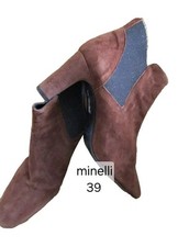 "MINELLI" BOOTS BOTTINES EN DAIM TALON HAUT = 7 CMS  POINTURE 39 comprar usado  Enviando para Brazil