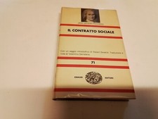 Rousseau contratto sociale usato  Roma