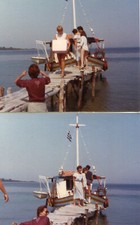 PHoto d'une promenade en caïque en Grèce en 1982 LOT de 2 photos comprar usado  Enviando para Brazil