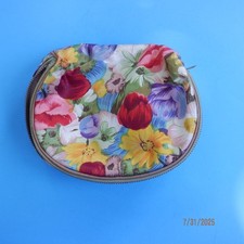 Bolsa de viagem vintage floral vaidade cosméticos joias bolsa de armazenamento fecho com zíper comprar usado  Enviando para Brazil