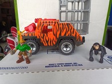 2006 Fisher Price Imaginext Jungle Safari Jeep listra de tigre, motorista macaco gaiola comprar usado  Enviando para Brazil