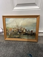 Harbour scene peter for sale  LONDON