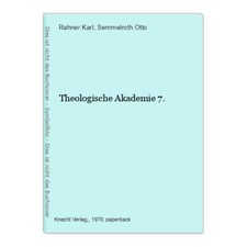 Theologische akademie rahner gebraucht kaufen  Grasellenbach