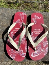 Chinelos Havaianas rosa, tamanho 7/8 comprar usado  Enviando para Brazil