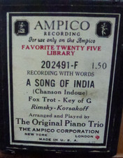 Ampico reproducingroll rimsky for sale  USK
